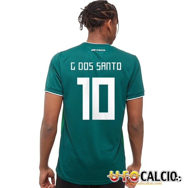 Prima Maglia Nazionale Messico (G. dos Santos 10) Calcio 2018 2019