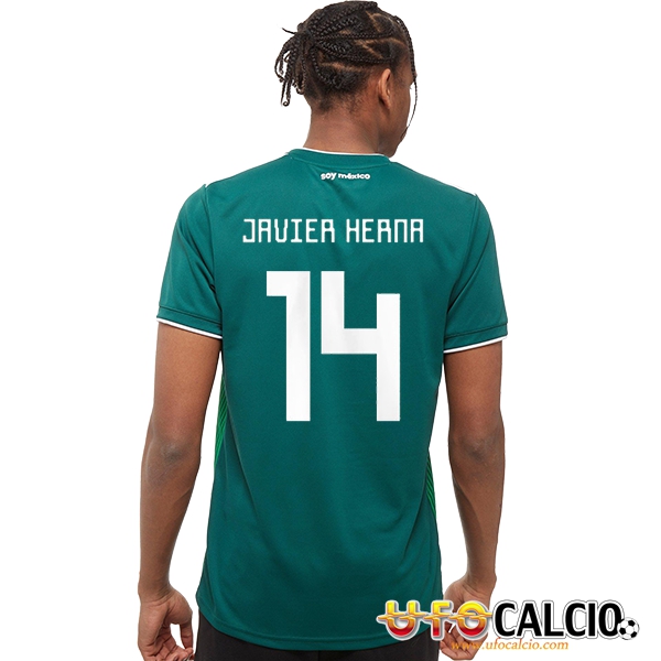Prima Maglia Nazionale Messico (Javier Hern闁荤姴顑戠粻鐥檈z 14) Calcio 2018 2019
