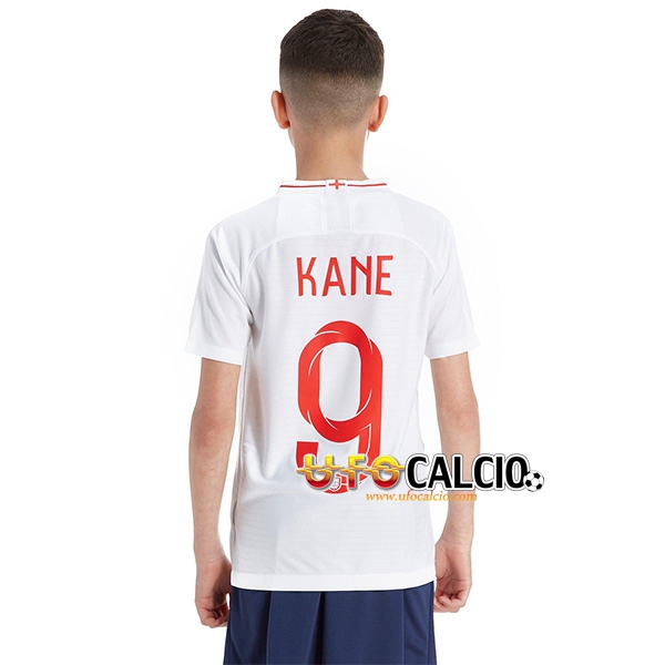 Prima Maglia Nazionale Inghilterra Bambino (Kane 9) Calcio 2018 2019
