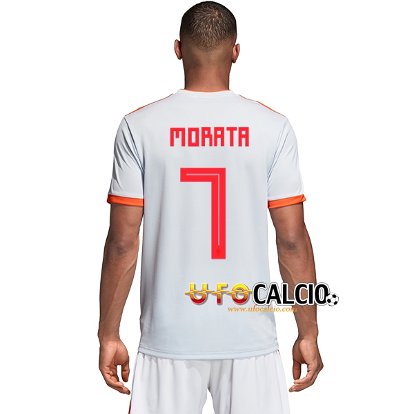 Seconda Maglia Nazionale Spagna (MORATA 7) Calcio 2018 2019