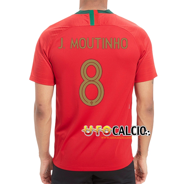 Prima Maglia Nazionale Portogallo (J.Moutinho 8) Calcio 2018 2019