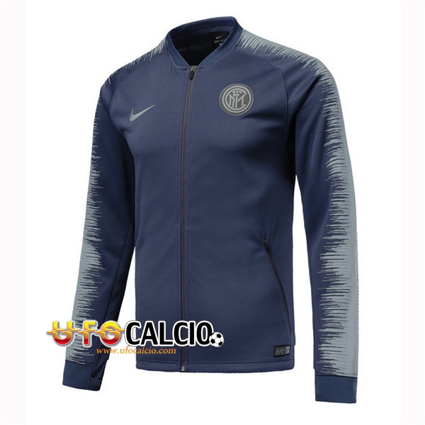 Giacca Calcio Inter Milan Blu/Grigio 2018 2019