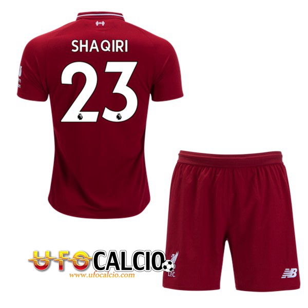 Prima Maglia FC Liverpool (Shaqiri 23) Bambino 2018 2019 + Pantaloncini