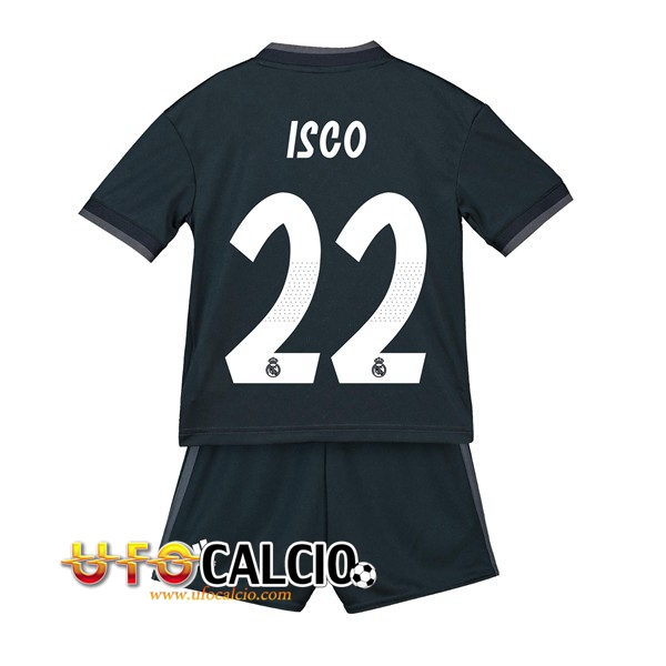 Nuova Seconda Maglia Real Madrid 22 ISCO Bambino 2018 2019 Pantaloncini