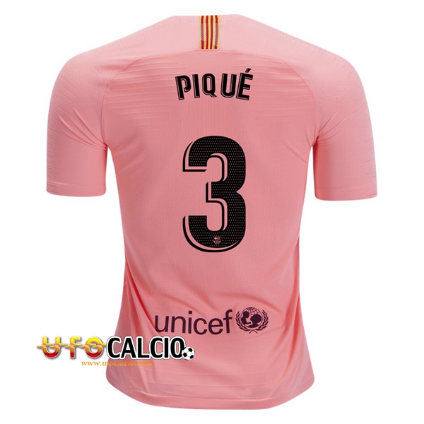 Nuova Terza Maglia Calcio FC Barcellona 3 PIQUE 2018 2019