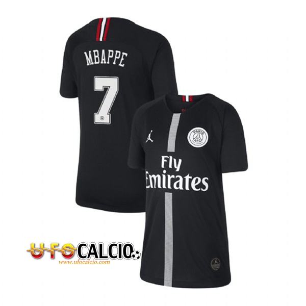 Nuova Terza Maglia Calcio Jordan PSG MBAPPE 7 2018-2019