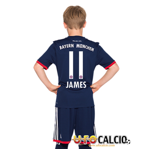 Seconda Maglia Bayern Monaco (James 11) Bambino 2017 2018 + Pantaloncini