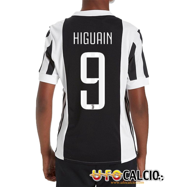 Nuovo Prima Maglia Juventus Higuain 9 Bambino 2017 2018 Pantaloncini
