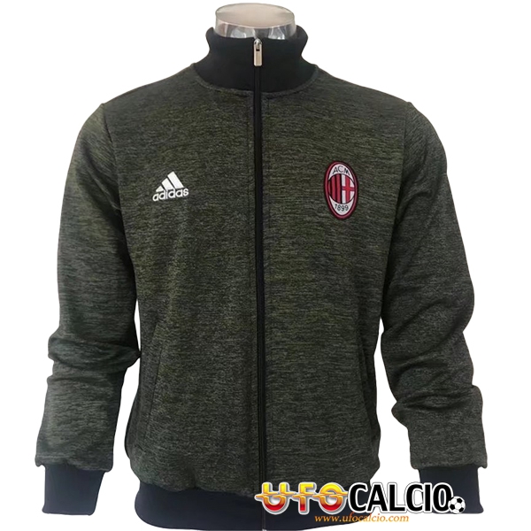 Giacca Calcio AC Milan Army Green 2017 2018