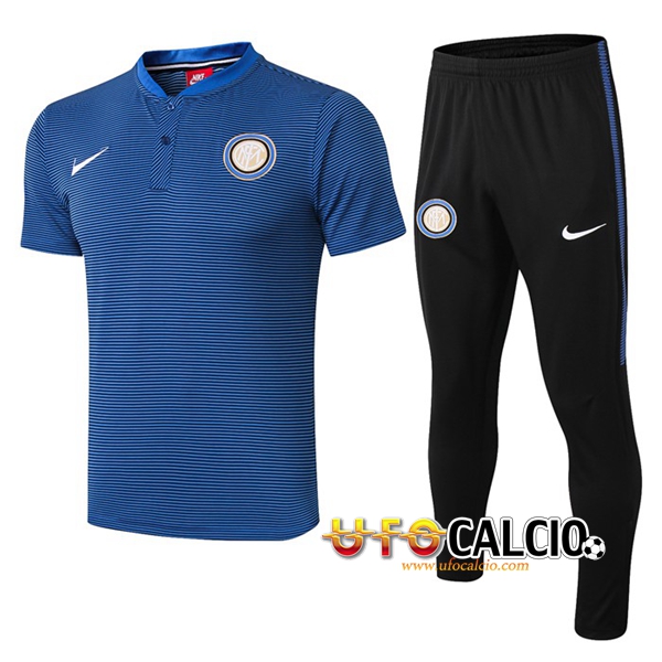 Kit Maglia Polo Inter Milan + Pantaloni Blu 2019 2020
