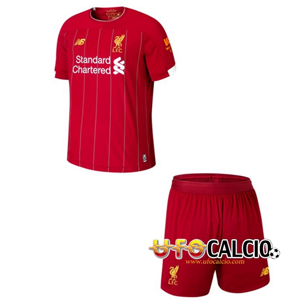 Prima Maglia FC Liverpool Bambino 2019 2020 + Pantaloncini