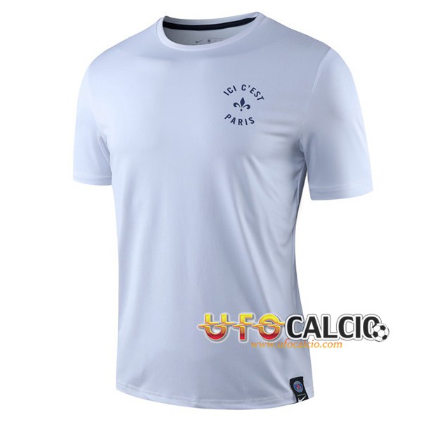 T Shirt Allenamento PSG Bianco 2019 2020