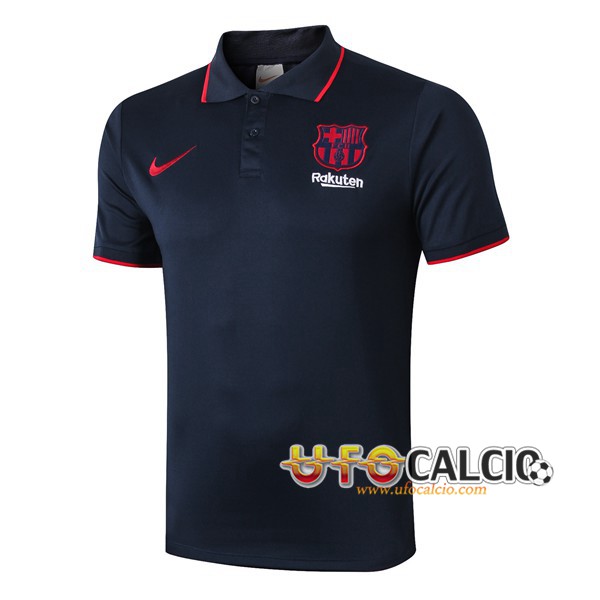 Maglia Polo FC Barcellona Blu Reale 2019 2020