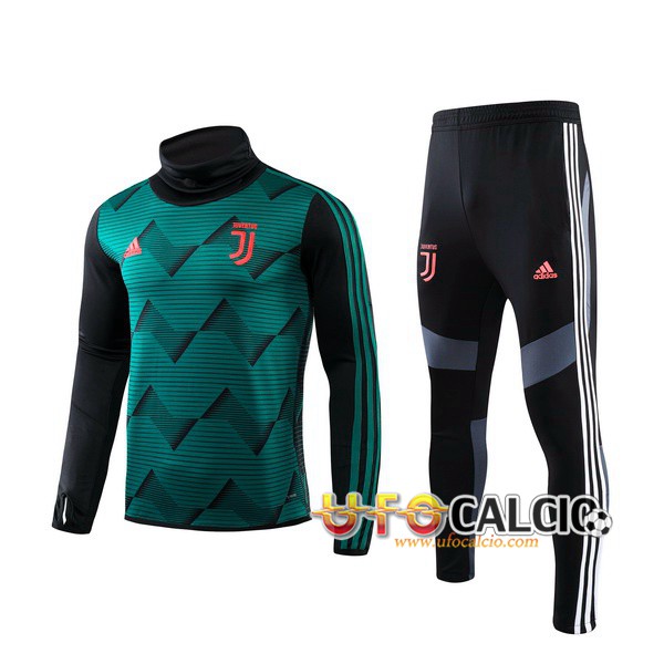 Tuta Allenamento Juventus Verde Collo Alto 19 20 Pantaloni Venduto a economiche prezzo