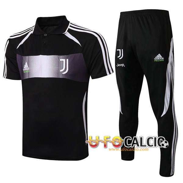 Kit Maglia Polo Juventus Adidas 鑴?Palace Edizione Collaborates + Pantaloni Nero 2019 2020
