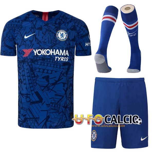 Kit Maglia Calcio FC Chelsea Prima + Calzettoni 2019 2020