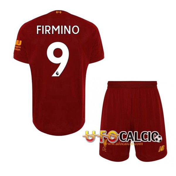 Maglia Calcio FC Liverpool (FIRMINO 9) Bambino Prima 2019 2020