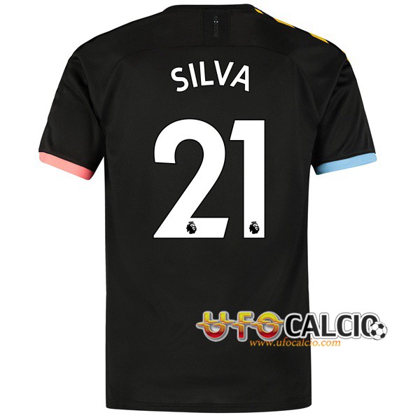 Maglia Calcio Manchester City (SILVA 21) Seconda 2019 2020