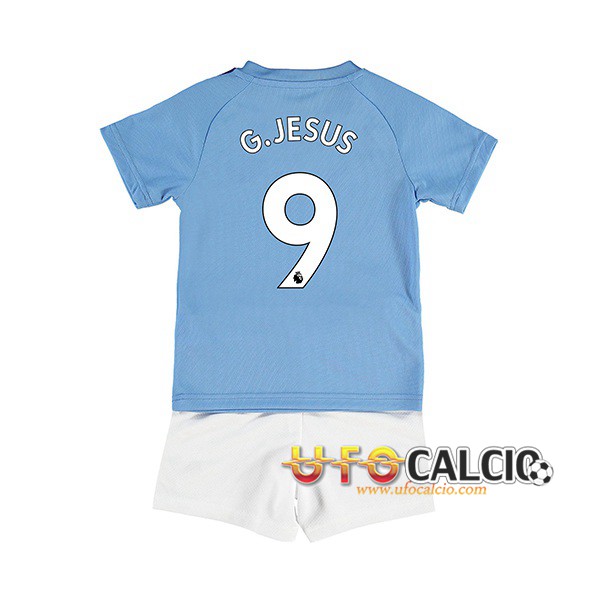 Maglia Calcio Manchester City (G.JESUS 9) Bambino Prima 2019 2020