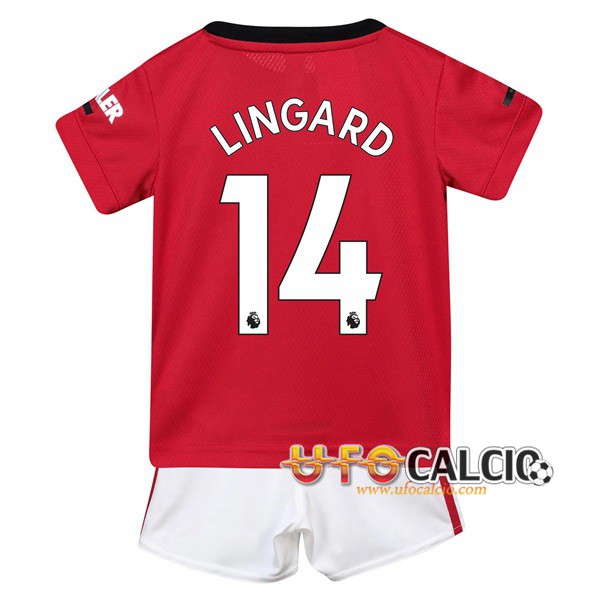 Maglia Calcio Manchester United (Lingard 14) Bambino Prima 2019 2020