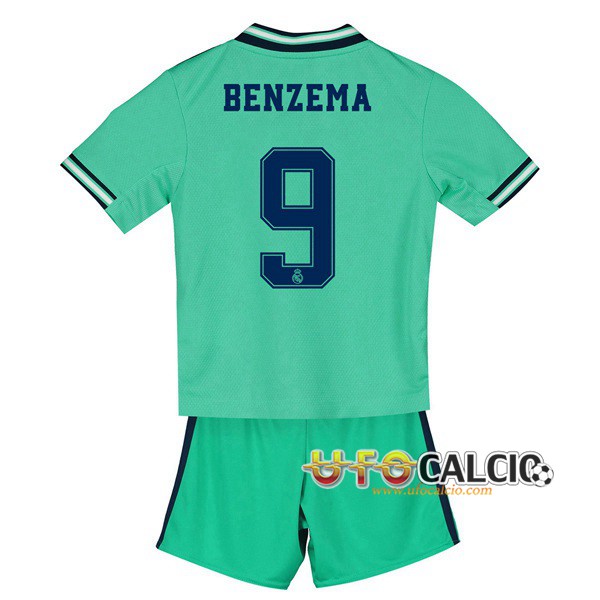 Maglia Calcio Real Madrid (BENZEMA 9) Bambino Terza 2019 2020
