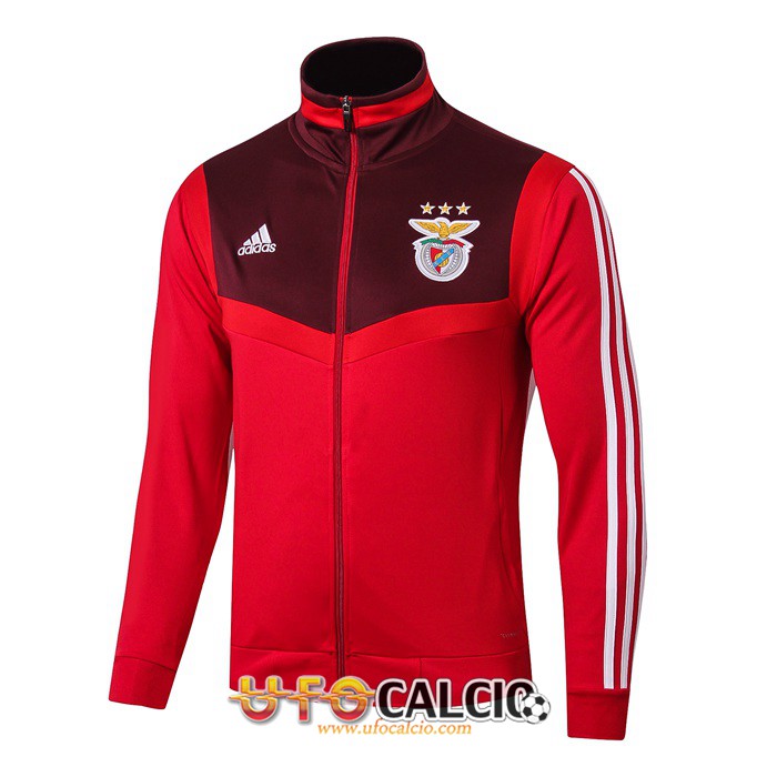 Nuova Tuta Calcio S.L Benfica Rosso 2019 2020 Giacca Pantaloni