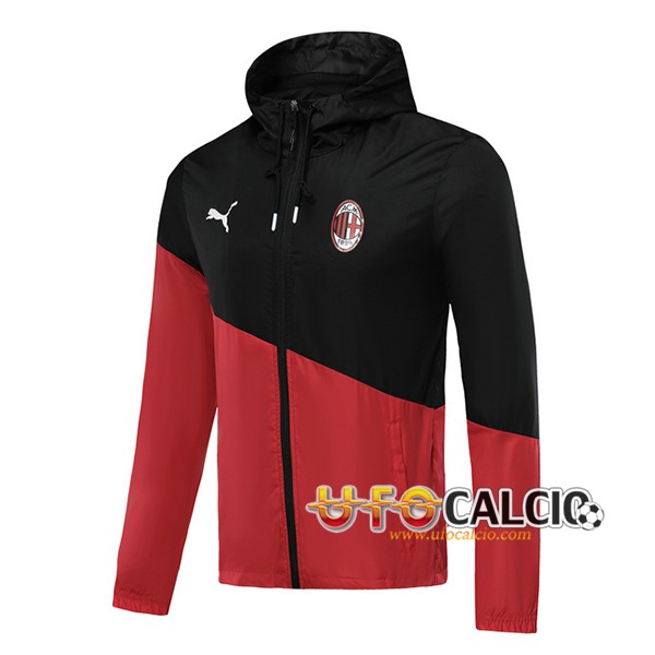 Giacca A Vento Milan AC Nero/Rosso 2019 2020