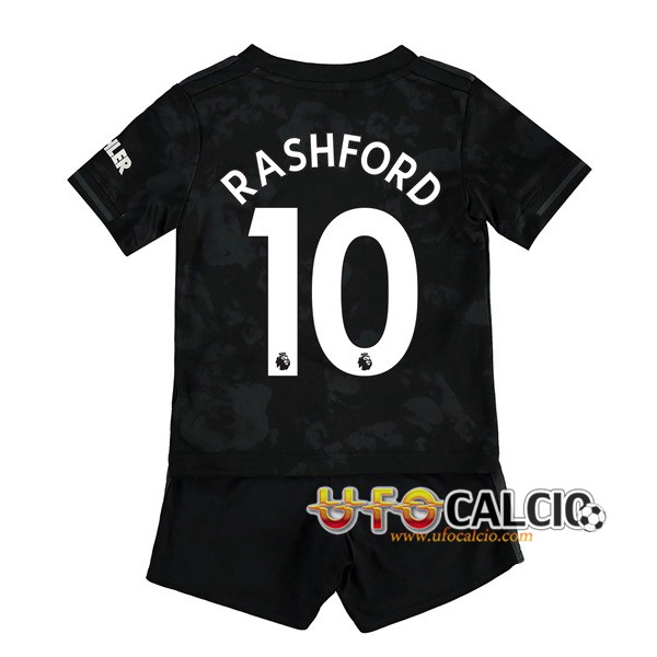 Maglia Calcio Manchester United (Rashford 10) Bambino Terza 2019 2020