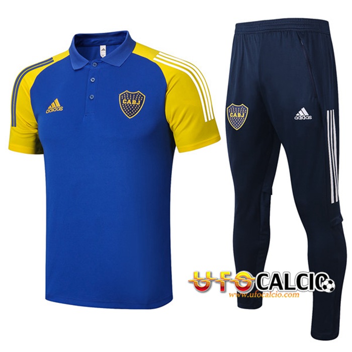 Kit Maglia Polo Boca Juniors + Pantaloni Blu 2020/2021