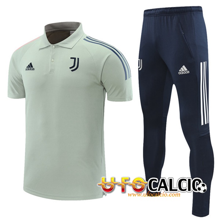 Kit Maglia Polo Juventus + Pantaloni Grigio 2021/2022