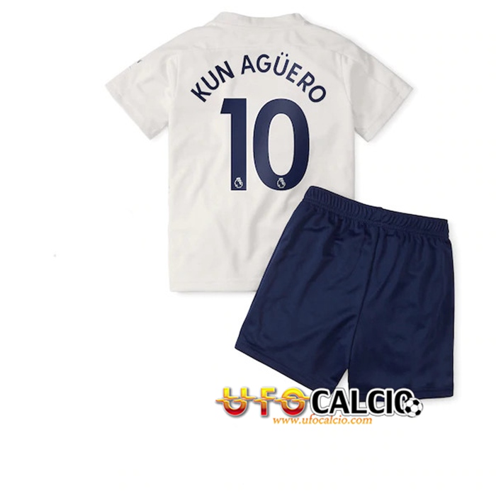 Maglia Calcio Manchester City (Ag鐪塭ro 10) Bambino Terza 2020/2021
