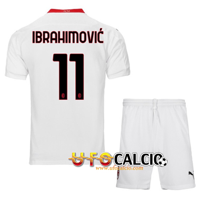 Completo Ibrahimovic Milan Ufficiale 2019 2020 AC Adulto Bambino Ibra Zlatan 21 Maglia Pantaloncini Ufficiali 