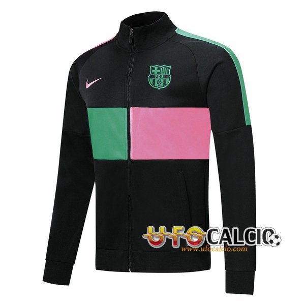 Giacca Calcio FC Barcellona Nero Verde Rosa 2019 2020
