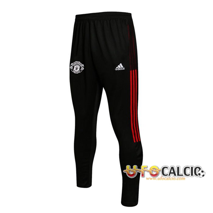 Pantaloni Da Allenamento Manchester United Nero/Rosso 2021/2022 -1