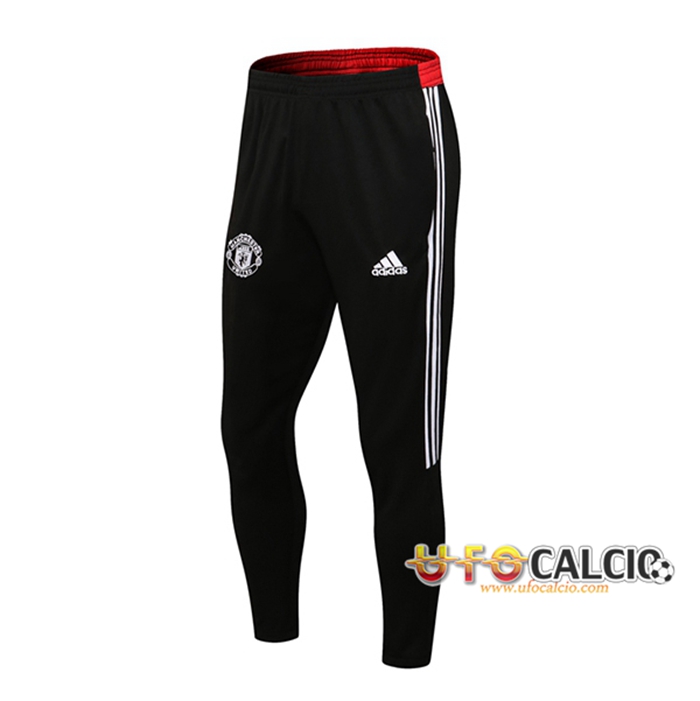 Pantaloni Da Allenamento Manchester United Bianca/Rosso 2021/2022