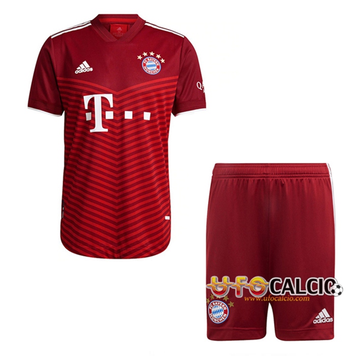 Kit Maglie Calcio Bayern Monaco Prima + Pantaloncini 2021/2022