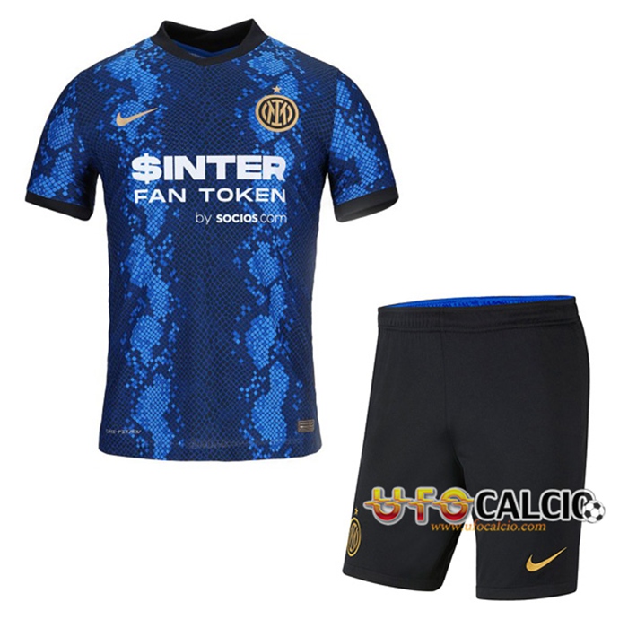 Kit Maglie Calcio Inter Milan Prima + Pantaloncini 2021/2022