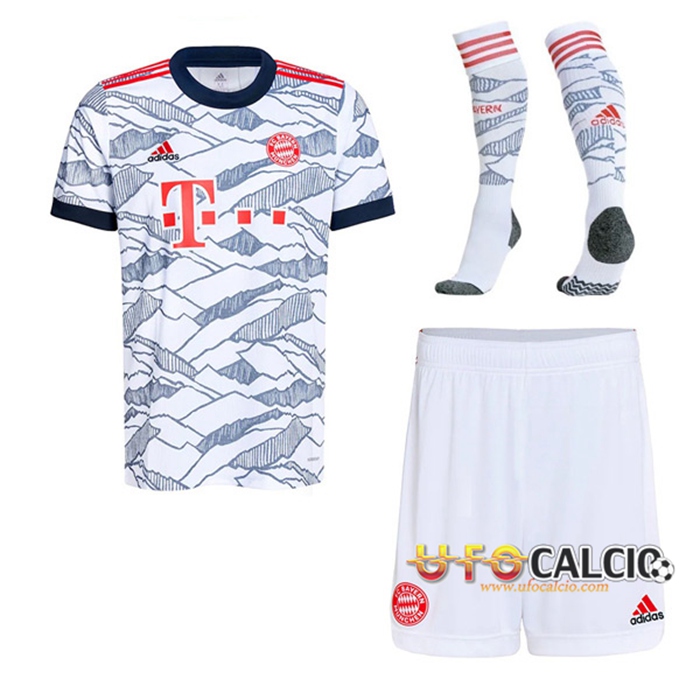 Kit Maglie Calcio Bayern Monaco Terza (Pantaloncini + Calzettoni) 2021/2022