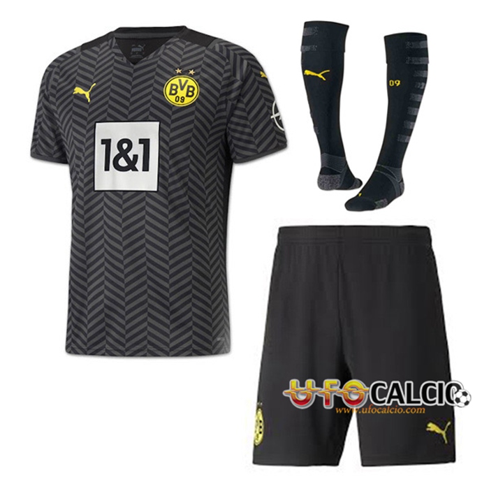 Kit Maglie Calcio Dortmund BVB Seconda (Pantaloncini + Calzettoni) 2021/2022