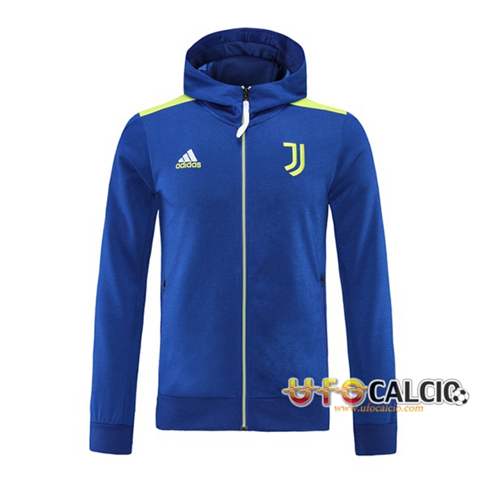 Giacca Con Cappuccio Juventus Verde/Blu 2021/2022