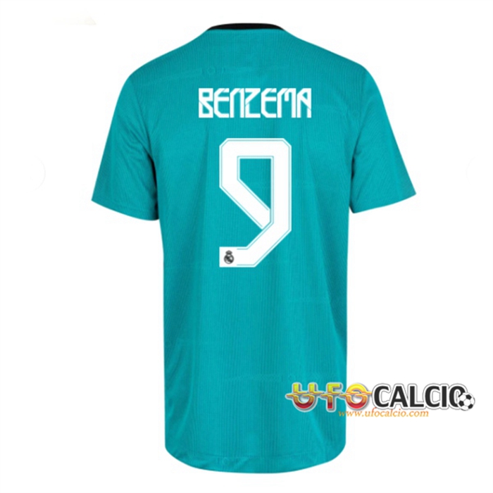 Maglie Calcio Real Madrid (Benzema 9) Terza 2021/2022