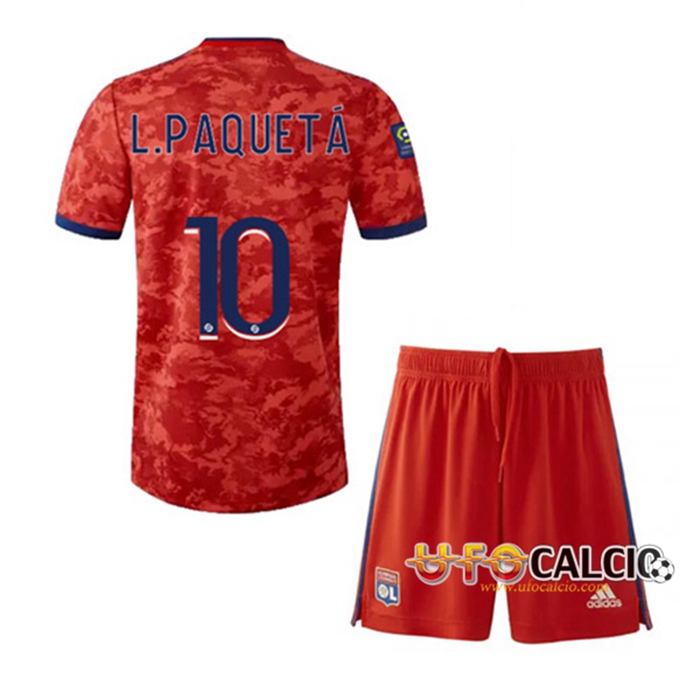 Maglie Calcio Lyon (L.PAQUEYA 10) Bambino Seconda 2021/2022