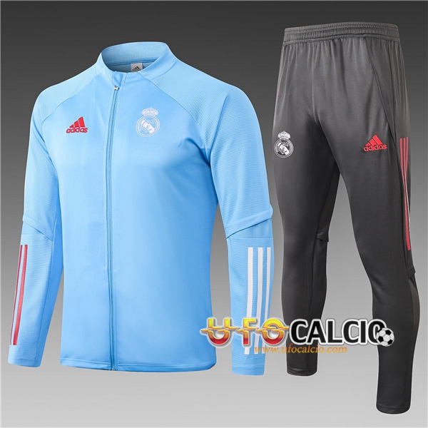 Tuta Calcio Real Madrid Bambino Blu 2020 2021 (Giacca + Pantaloni)