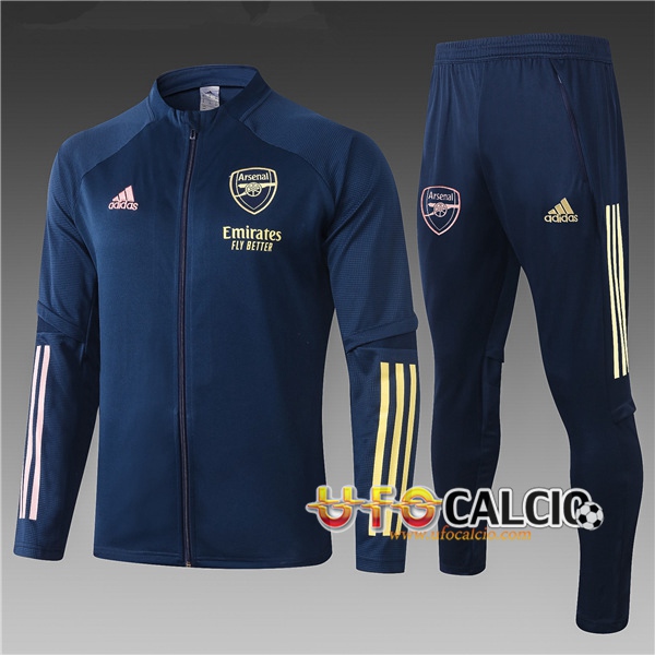 Tuta Calcio Arsenal Bambino Blu Marin 2020 2021 (Giacca + Pantaloni)