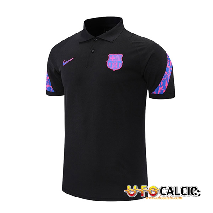 Maglia Polo FC Barcellona Nero/Viola 2021/2022