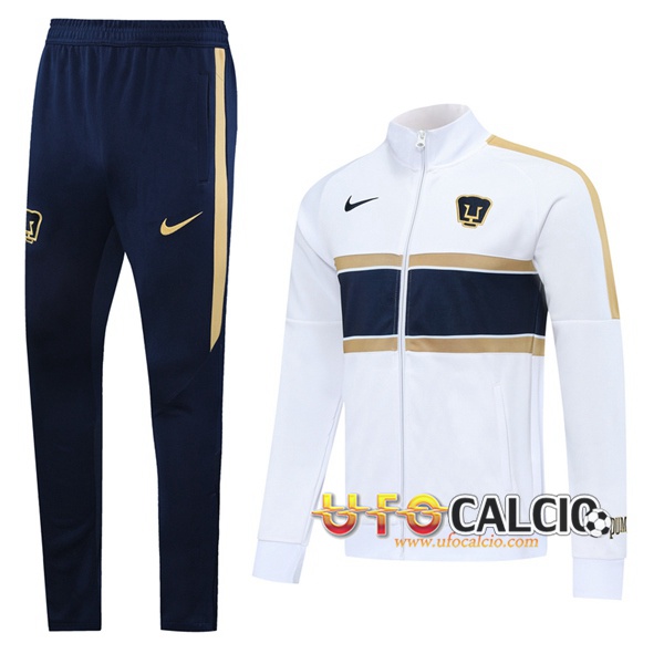 Tuta Calcio Pumas UNAM Bianco 2020 2021 (Giacca + Pantaloni)