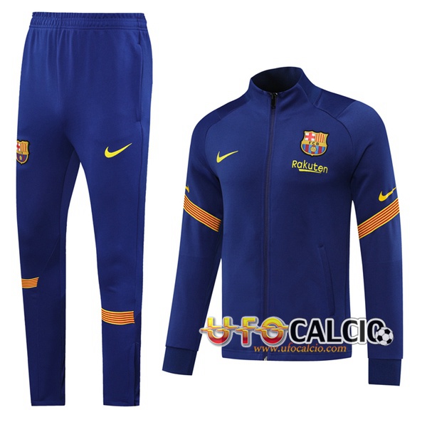 Tuta Calcio FC Barcellona Blu 2020 2021 (Giacca + Pantaloni)