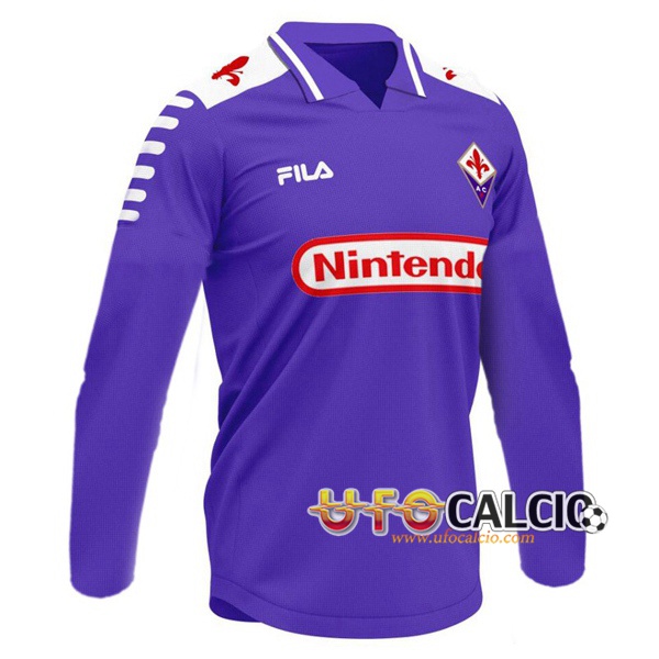 Maglia Calcio ACF Fiorentina Retro Prima Maniche lunghe 1998/1999