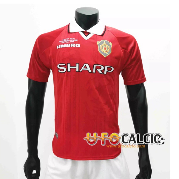 Maglia Calcio Manchester United Retro Prima 1999/2000