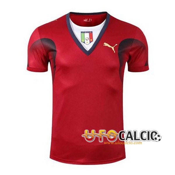 Maglia Calcio Italia Retro Portiere Rosso Coupe du Monde 2006